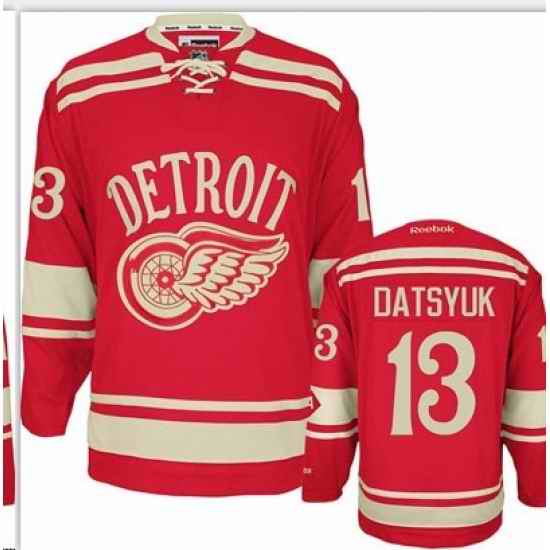 Detroit Red Wings 13 Datsyuk Red Color Jerseys[2014 winter classic]